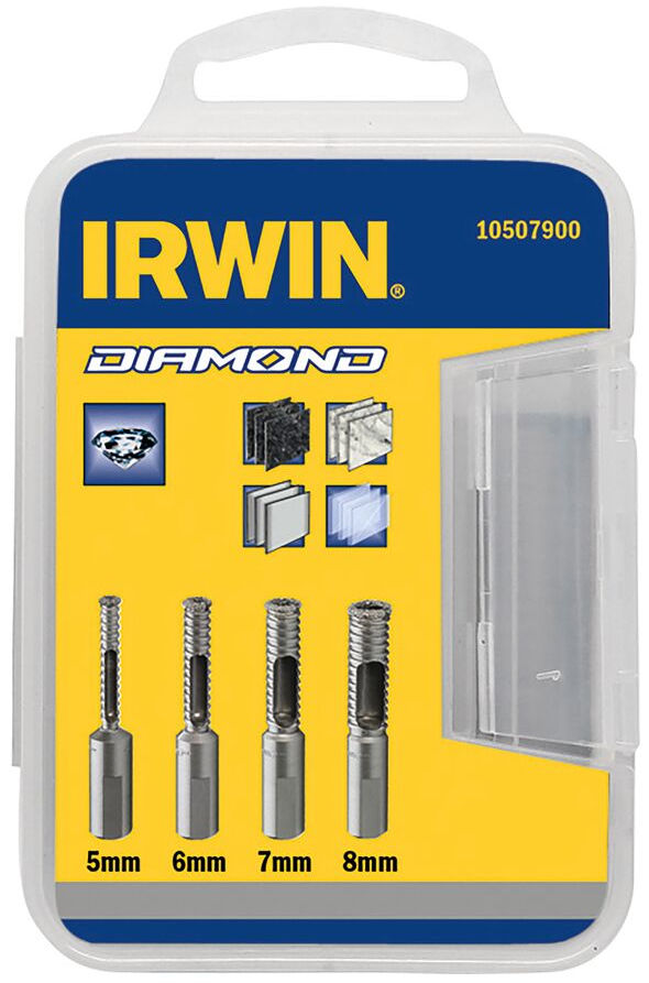 Irwin diamant tegelborenset 5/6/7/8 mm