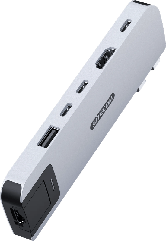 Sitecom MacBook Air Multiport Hub 6 in 2 Zilver