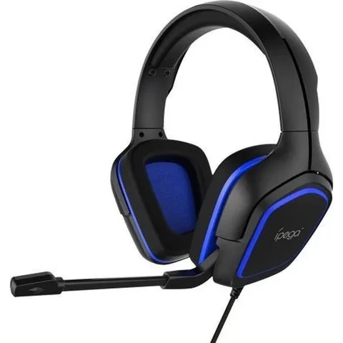Gaming Headset voor PS5, PS4, Xbox One en PC - Bedrade Gaming Koptelefoon met Microfoon - 2 Meter Kabel - Blauw