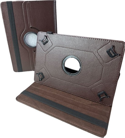 7 inch Tablet Hoesjes - 360° draaibaar - Multi-stand Standfunctie - Bruin