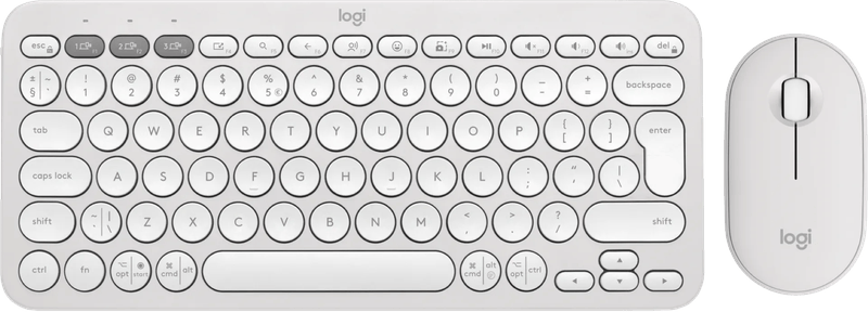 Logitech Pebble 2 Combo Qwerty Wit