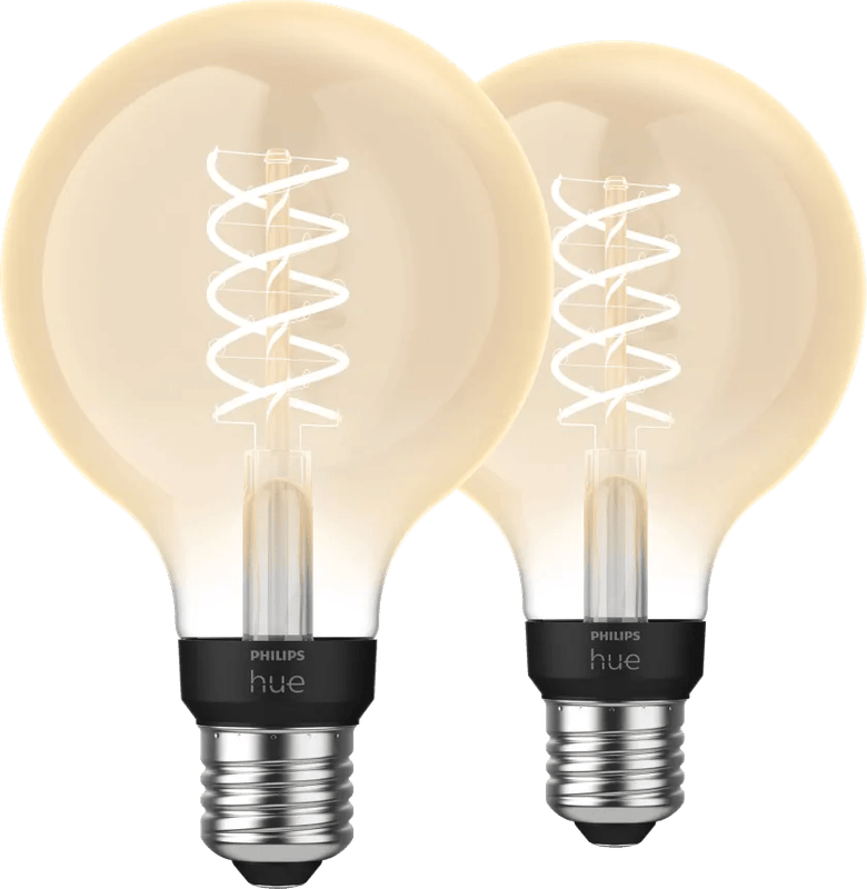 Philips Hue Filamentlamp White Globe E27 2-pack