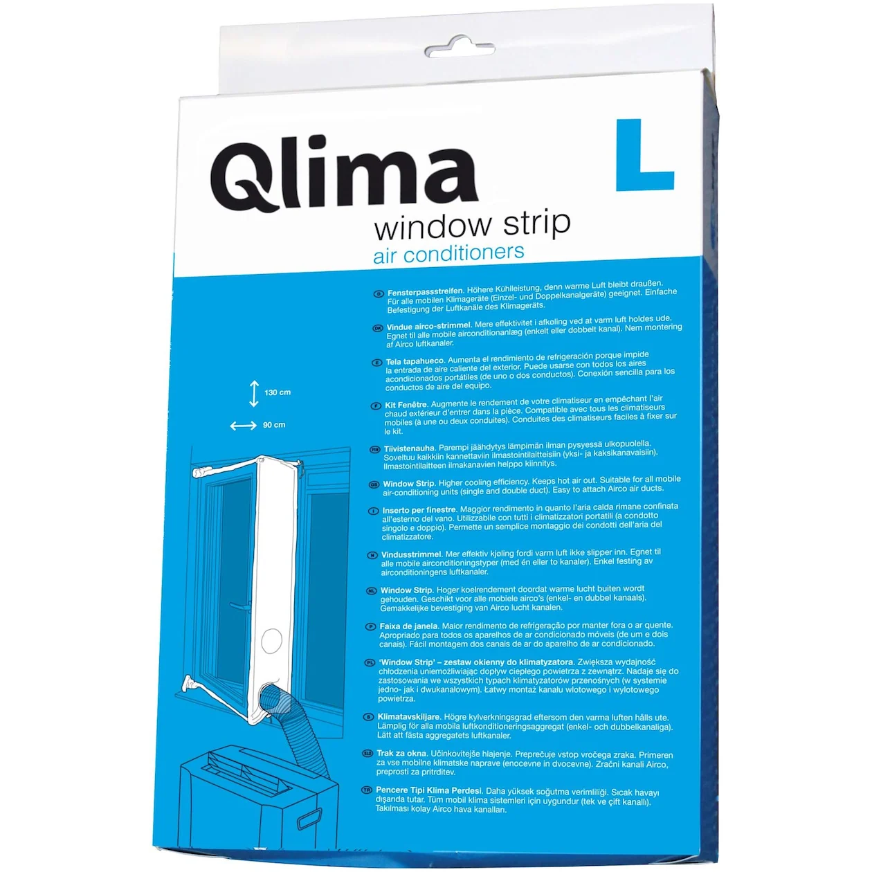 Qlima Window fitting KIT Large Klimaat accessoire Wit
