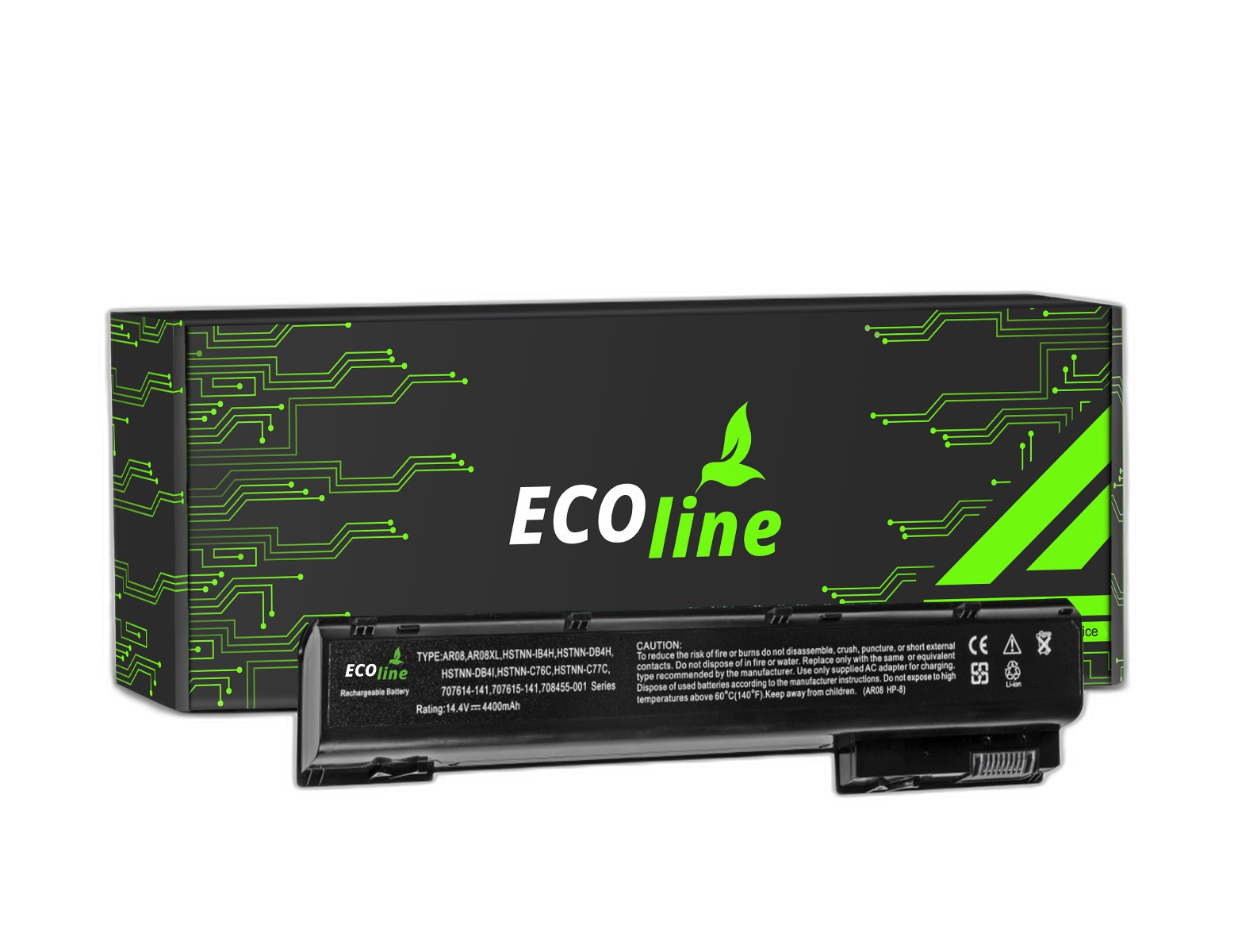 EcoLine - AR08 AR08XL Batterij Compatibel Met De HP ZBook 15 15 G2 17 17 G2 / 14.4V 4400mAh