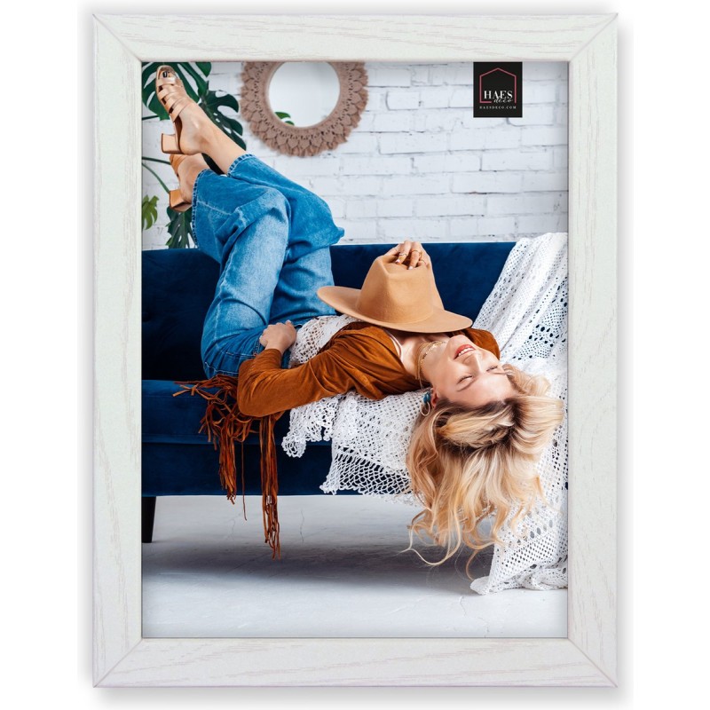 Haes Deco Houten fotolijst Avignon wit voor 1 foto formaat 13x18 - SP14618