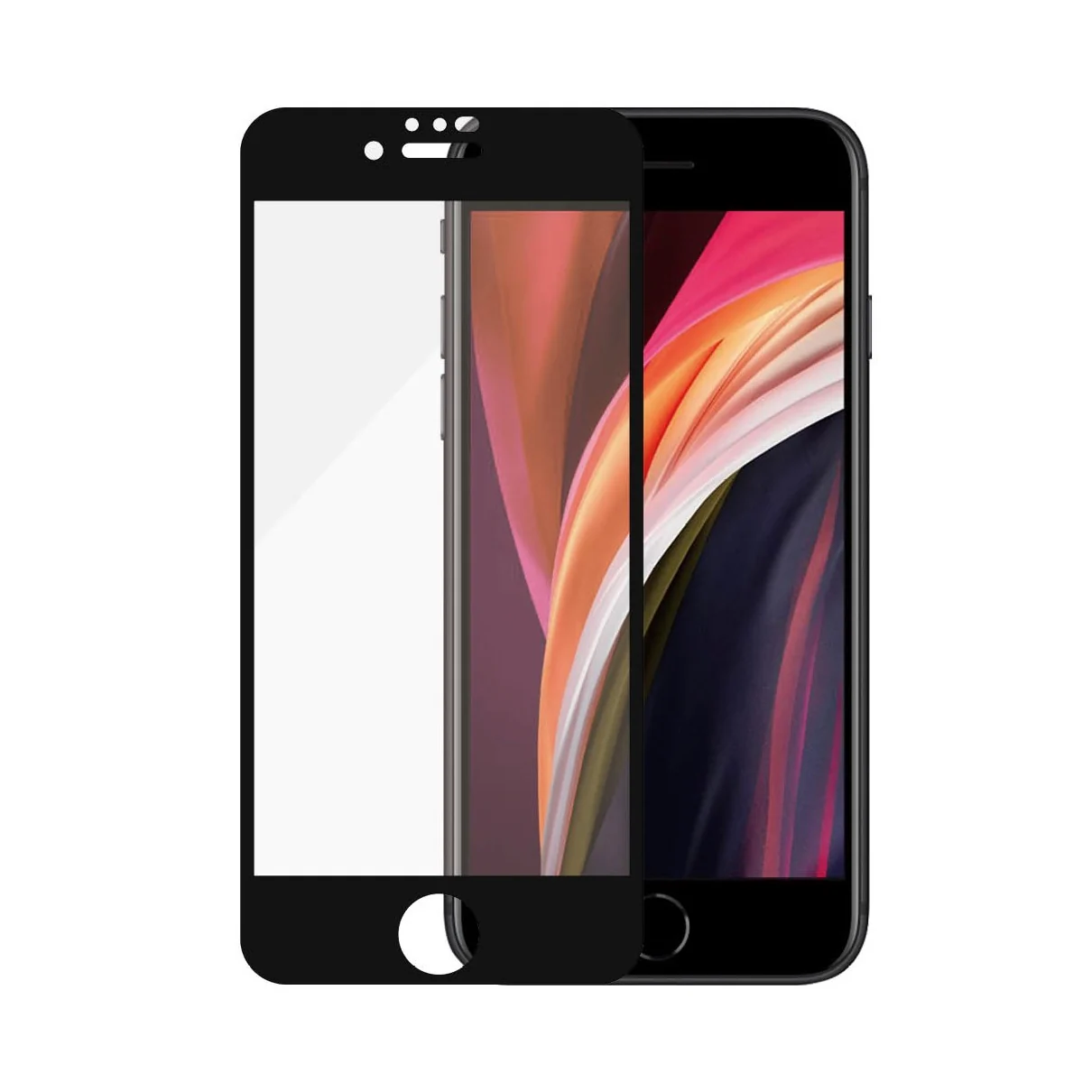 Panzerglass Apple iPhone 6/6s/7/8/SE (2020) Case Friendly Smartphone screenprotector Zwart