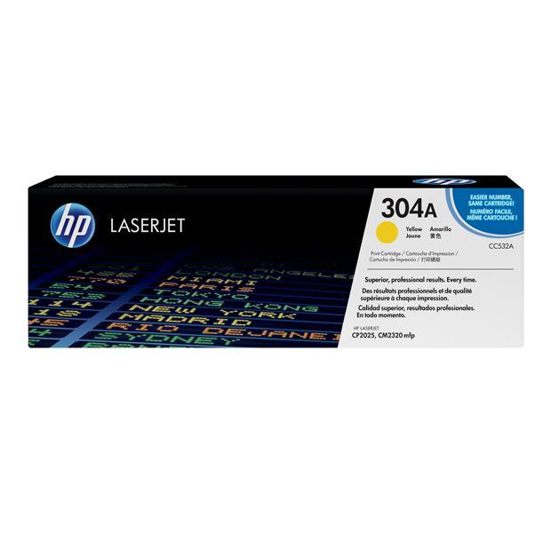 HP 304A toner geel