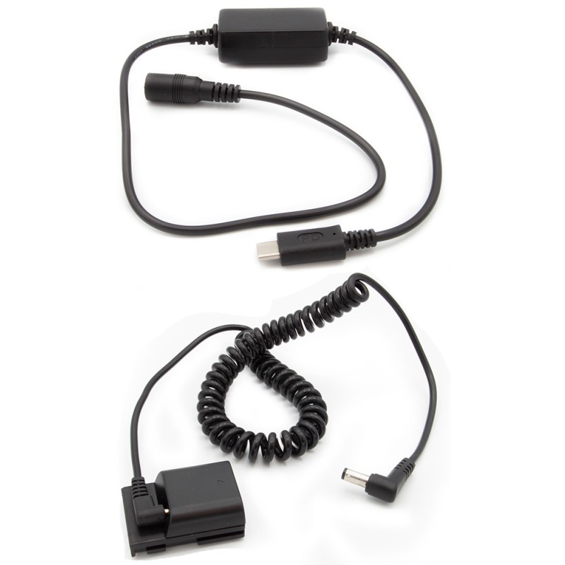 Dummy accu USB-C adapterset DR-700 voor o.a. Canon EOS 350D en EOS 400D