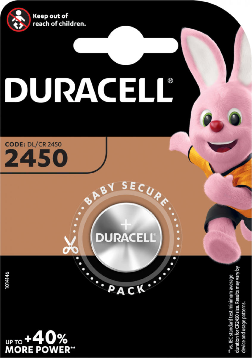 Duracell CR2450 knoopcel batterij