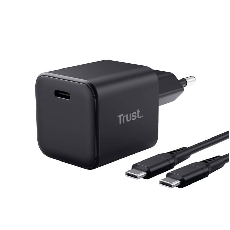 Trust MAXO 65W SMALL USB-C CHARGER Oplader Zwart