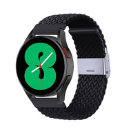 Braided nylon bandje - Zwart - Huawei Watch 5 - 46mm