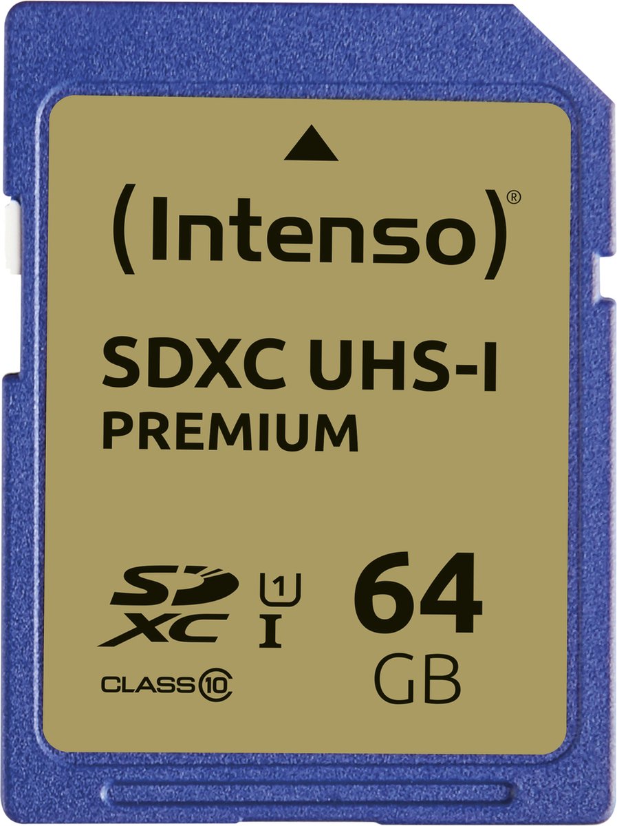 (Intenso) SDXC kaart UHS-1 Premium - 64GB - Class 10 (3421490)