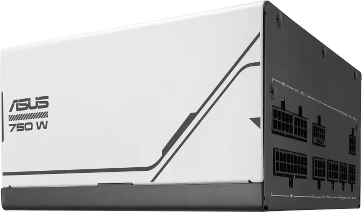ASUS Prime 750W Gold - Voeding - ATX12V 3.0, EPS12V 2.92 - 80 PLUS Gold - 750 Watt - Modulair - 100-240 Volt wisselstroom V - Actieve PFC - PCIe 5.0 - zwart