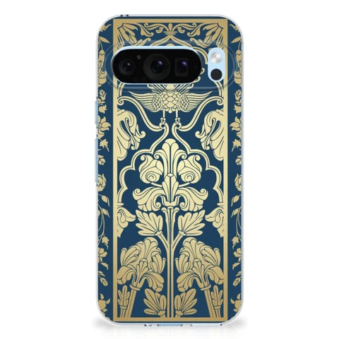 Google Pixel 9 | 9 Pro | Flexibel TPU Case | Beige Flowers