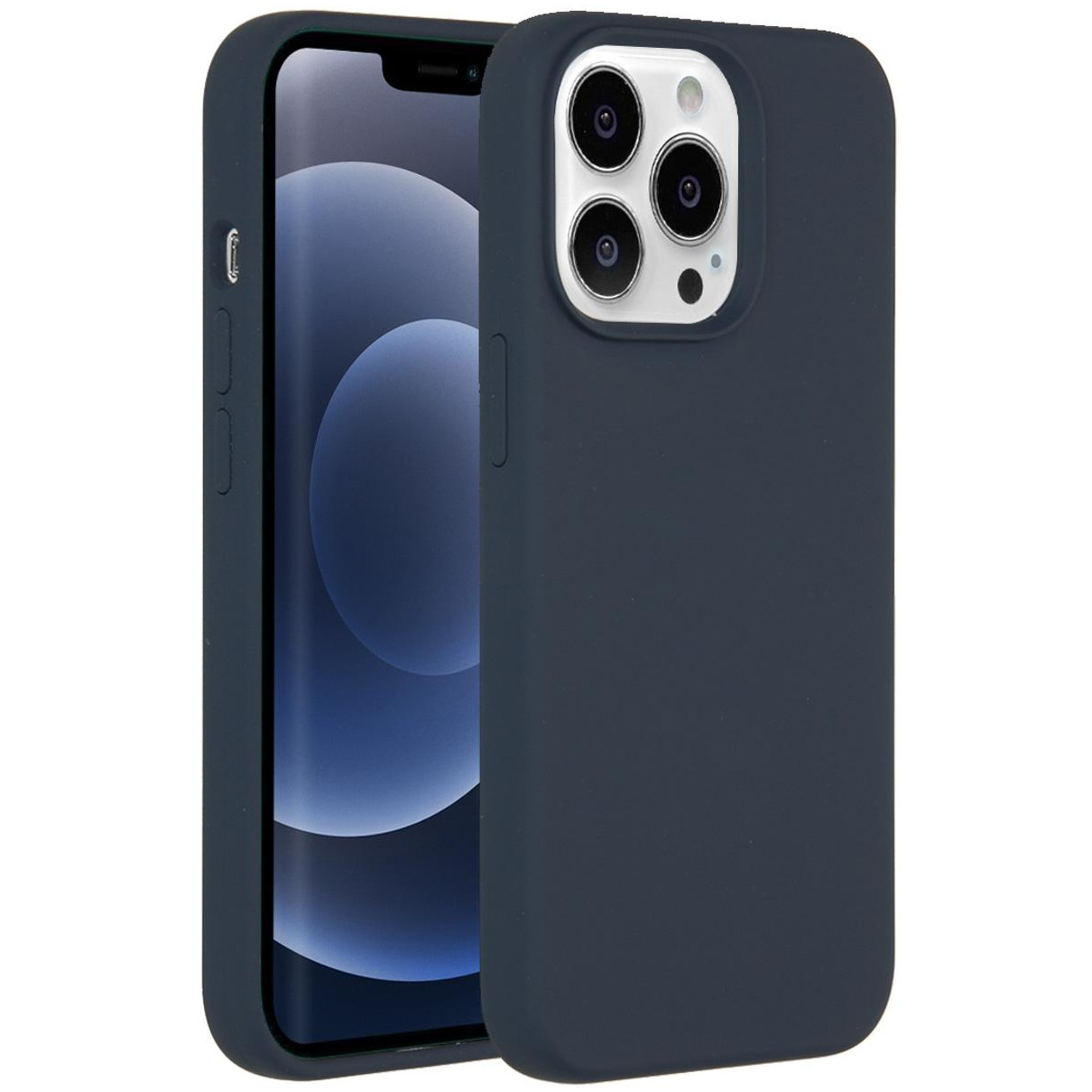 Accezz Liquid Silicone met MagSafe voor Apple iPhone 13 Pro Telefoonhoesje Blauw