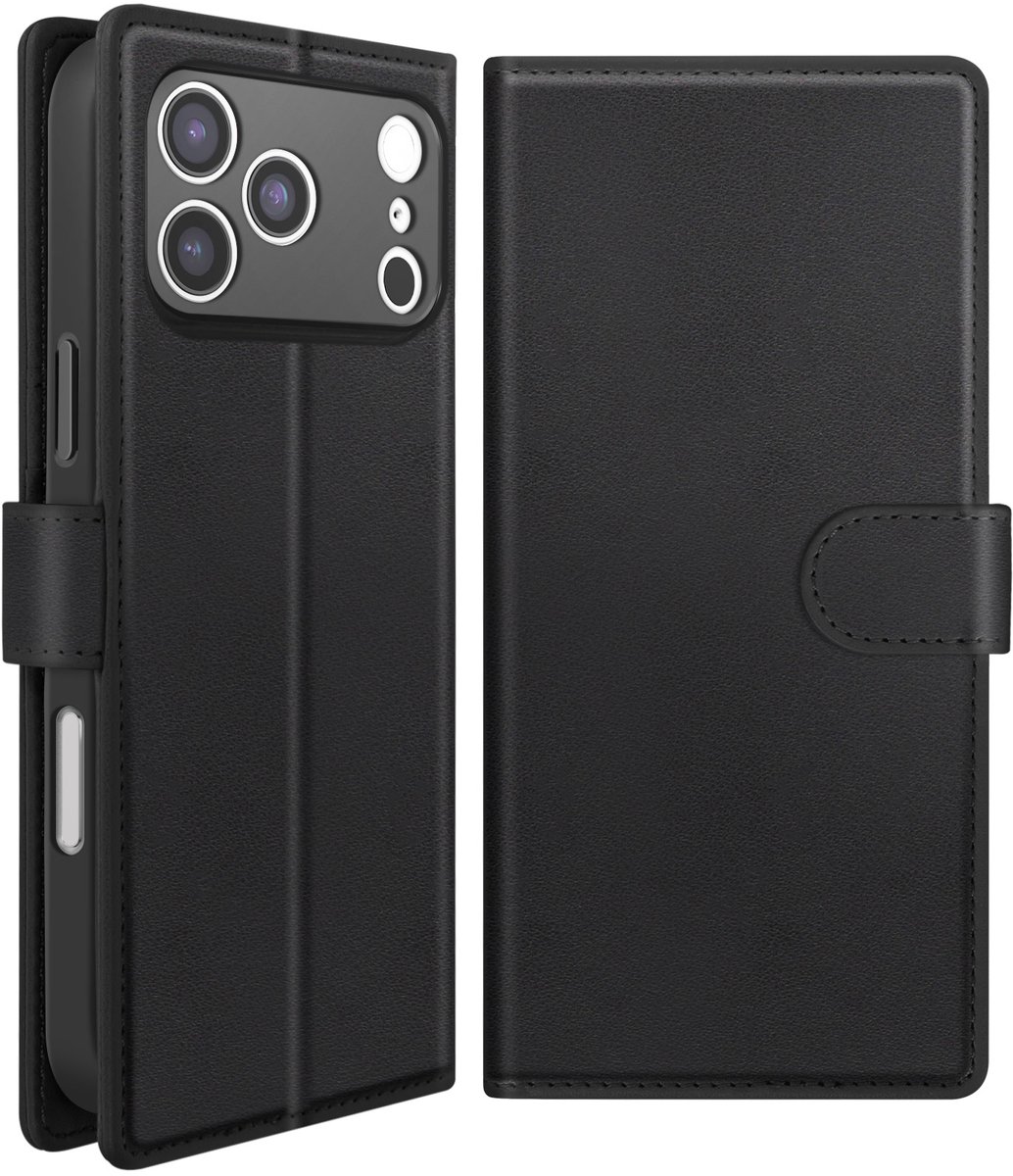 Mayaxess, Hoesje geschikt voor iPhone 17 Pro - 2-in-1 Magnetisch met Standaard, Zwart