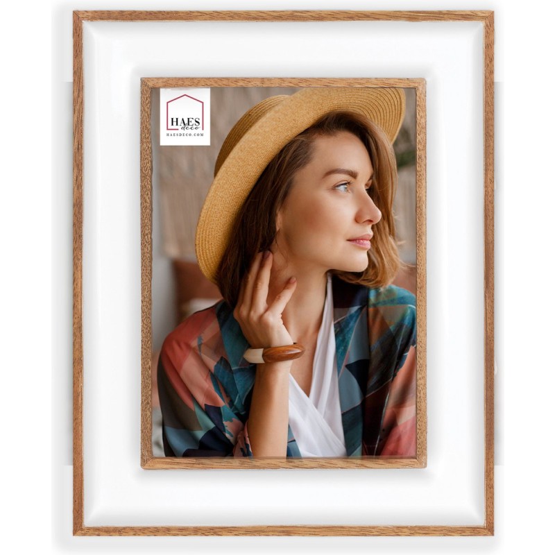 Haes Deco Houten Fotolijst Steyr Wit / Bruin voor foto 10x15 - XN346WHS