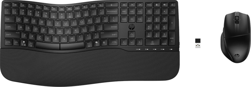 HP 680 Comfort Dual-Mode Keyboard and Mouse Combo-QWERTY- ISO layout