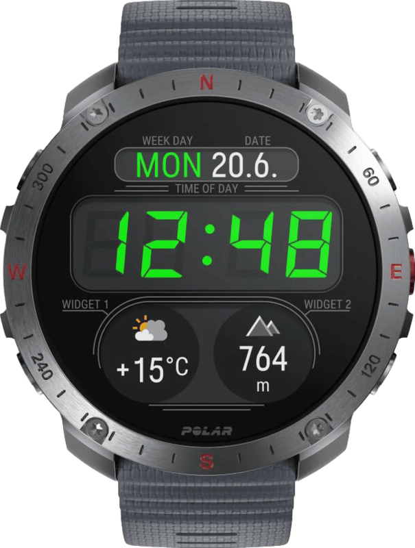 Polar Grit X 2 Pro Zilver