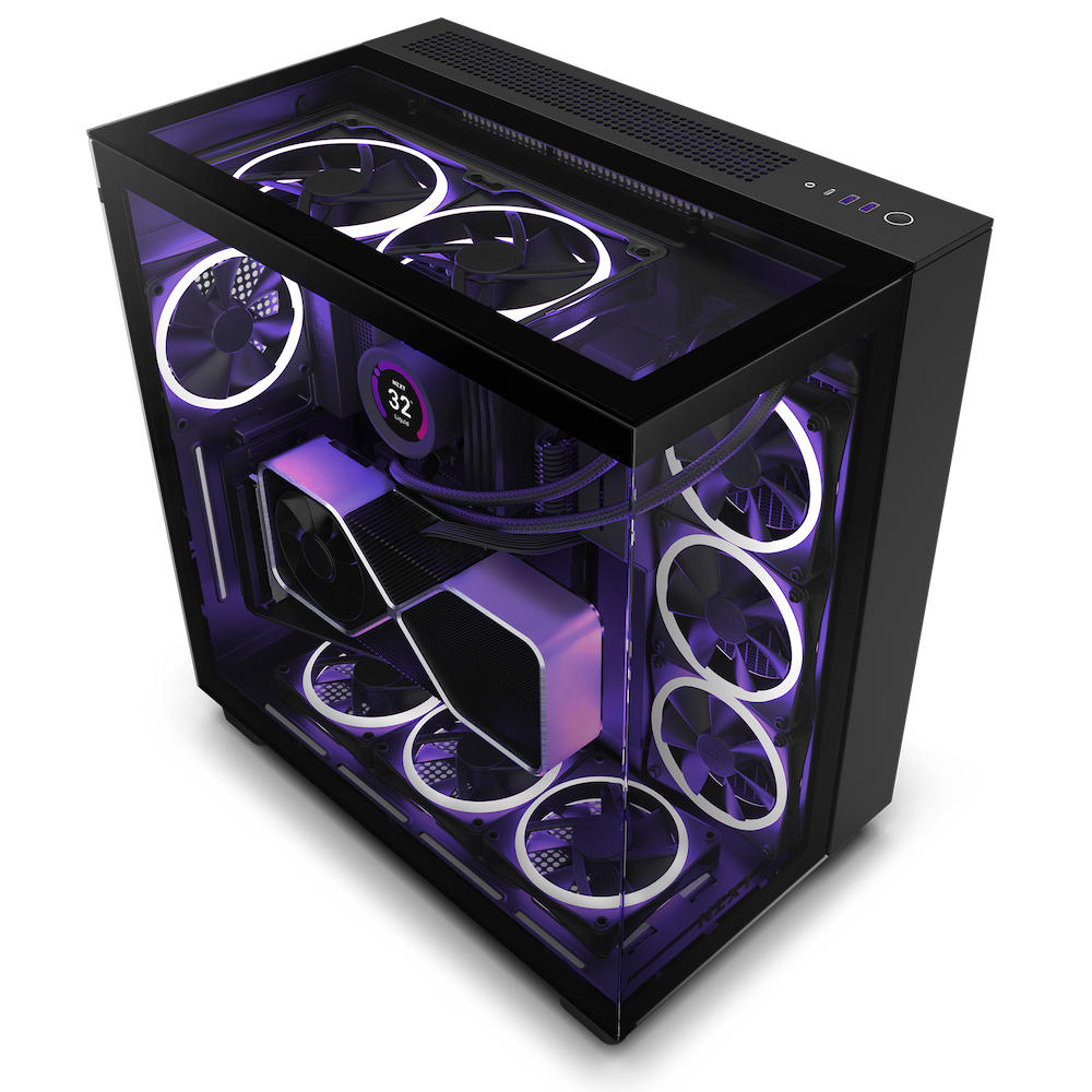 NZXT H9 Flow RGB+ zwart