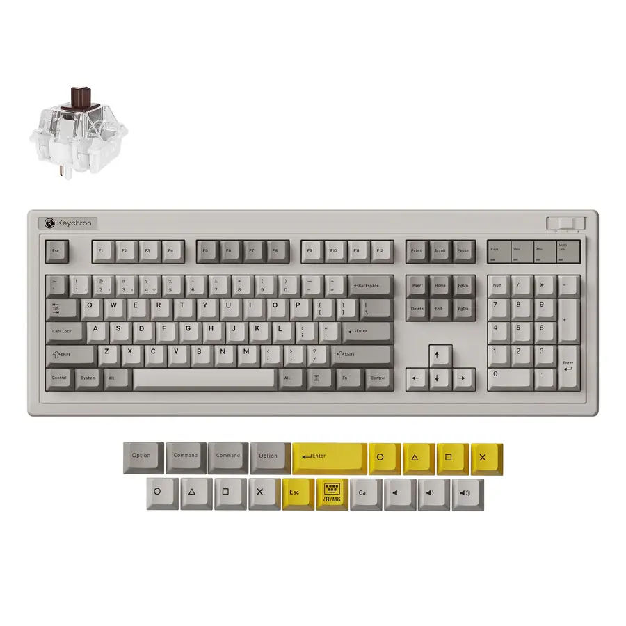 Keychron R6 Retro brown toetsenbord
