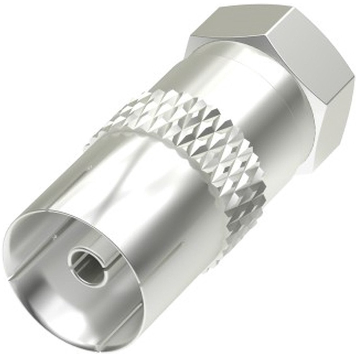 Hama SAT-adapter, F-stekker - coax-koppeling TV accessoire Zilver