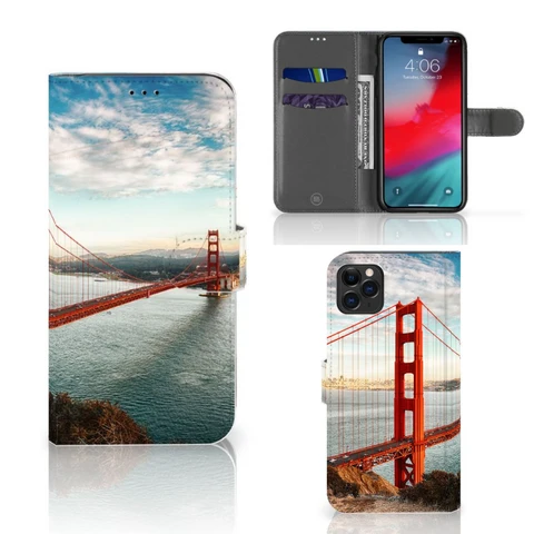 Apple iPhone 11 Pro Max | Flip Cover | Golden Gate Bridge