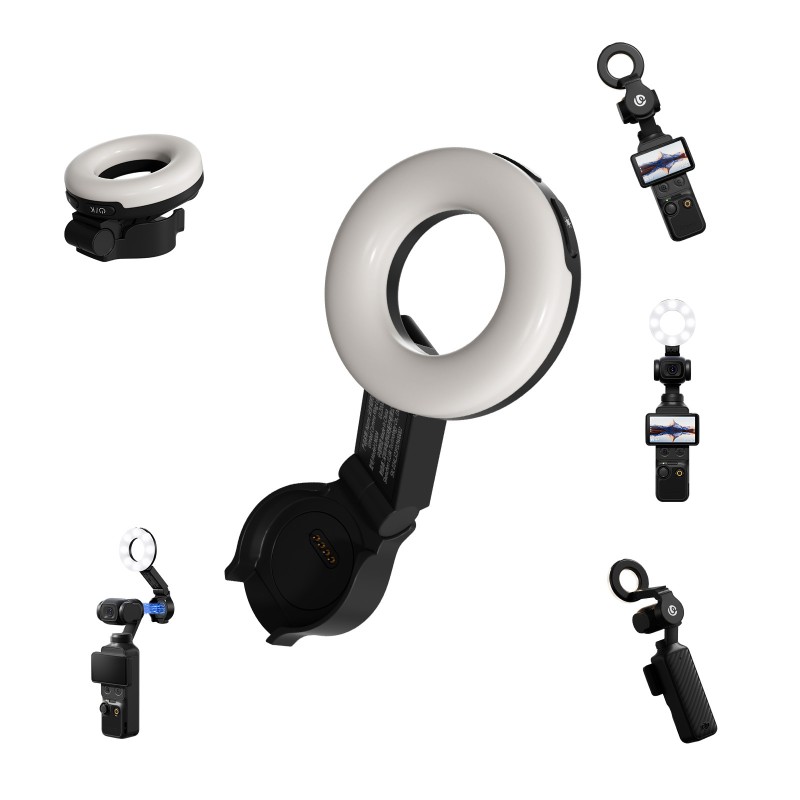 Ulanzi LM004 ringlamp voor DJI Osmo Pocket 4 - professionele verlichting voor content creators