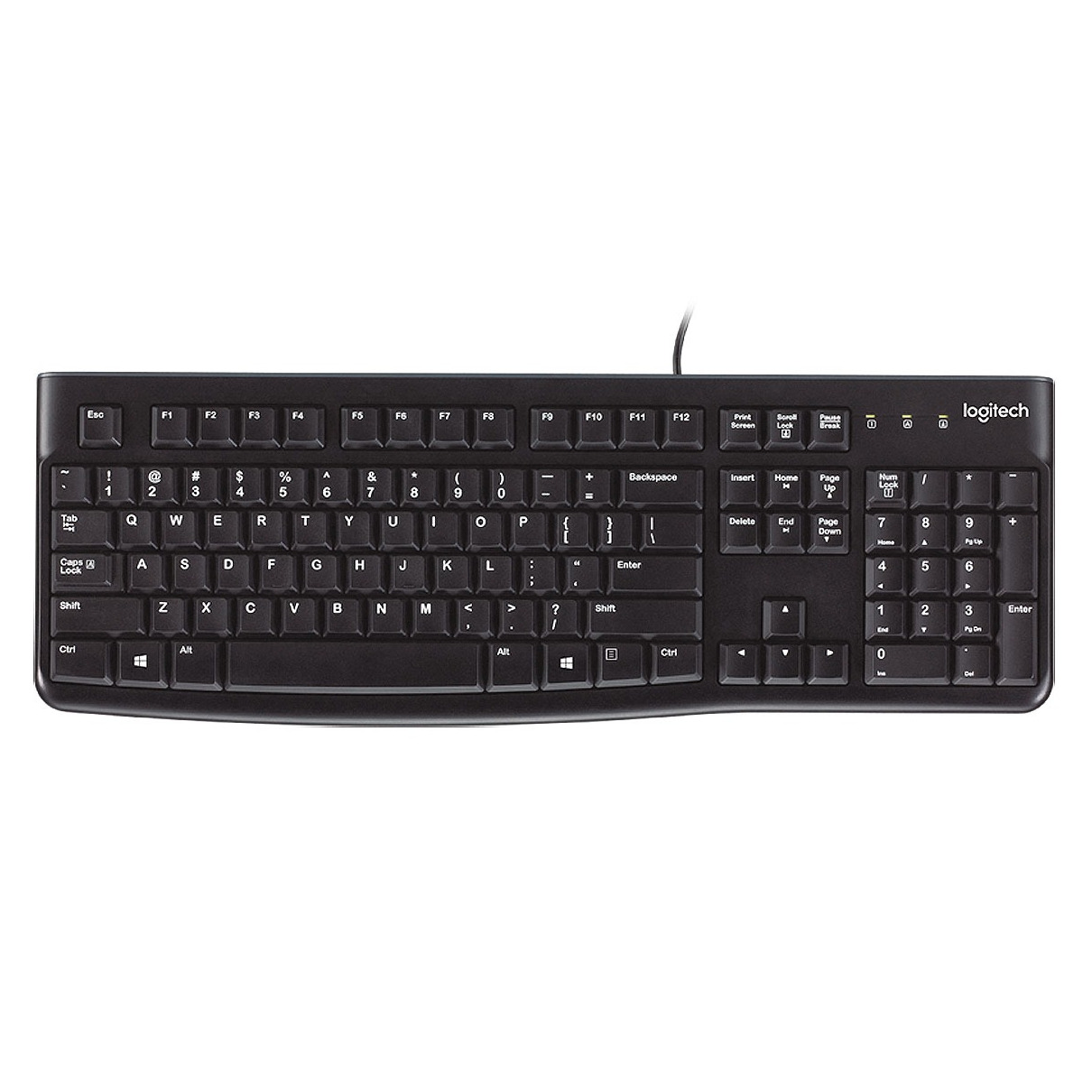 Logitech K120 Toetsenbord QWERTY Toetsenbord Zwart