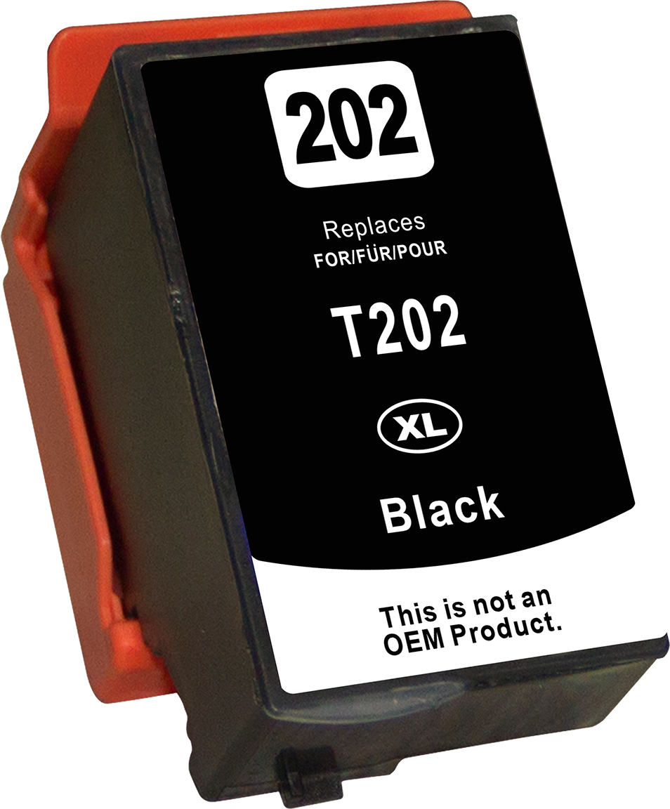 Huismerk Epson 202XL cartridge zwart