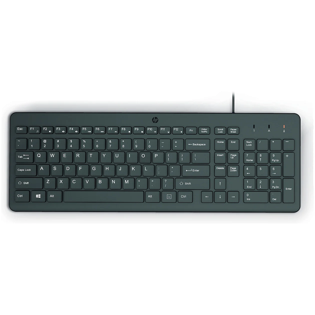 HP 150 Bedraad Toetsenbord Toetsenbord Zwart