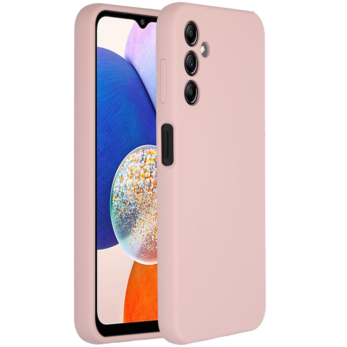 Accezz Liquid Silicone Backcover Samsung Galaxy A14 (5G) Telefoonhoesje Roze