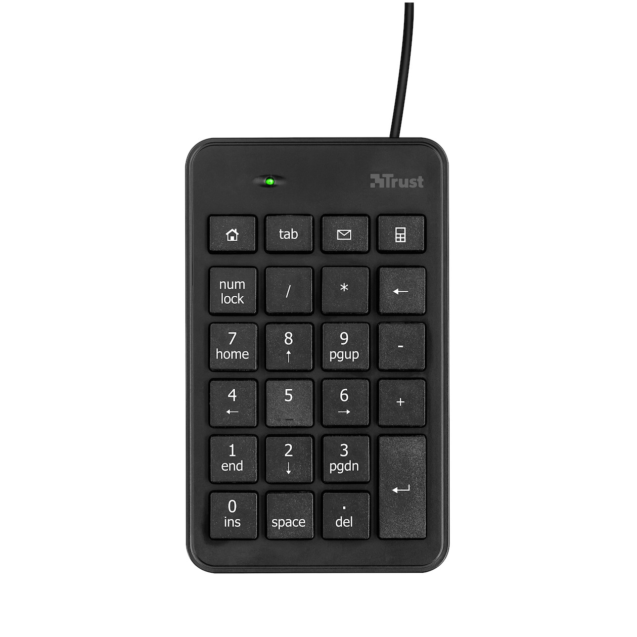 Trust Xalas Numeriek USB-toetsenblok Toetsenbord Zwart