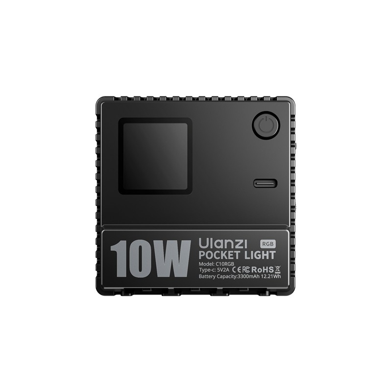 Ulanzi C10RGB 10W pocket light met RGB-verlichting voor videografie en fotografie