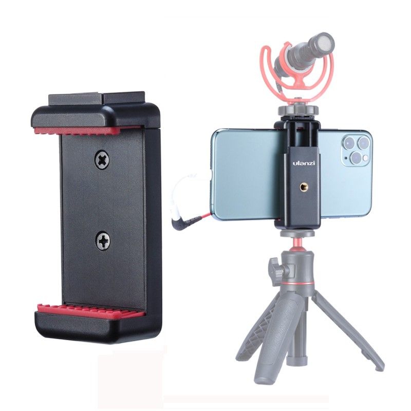 Ulanzi ST-07 universele telefoonhouder met cold shoe mount zwart