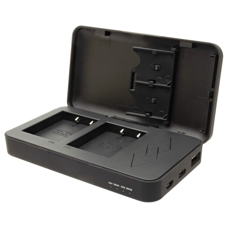 Powercase voor Fujifilm NP-W126 en NP-W126S - Duo lader, powerbank en bewaarcase in 1