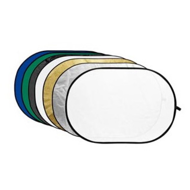 Godox reflectieschermen 7-in-1 Gold, Silver, Black, White, Translucent, Blue, Green - 150x200cm