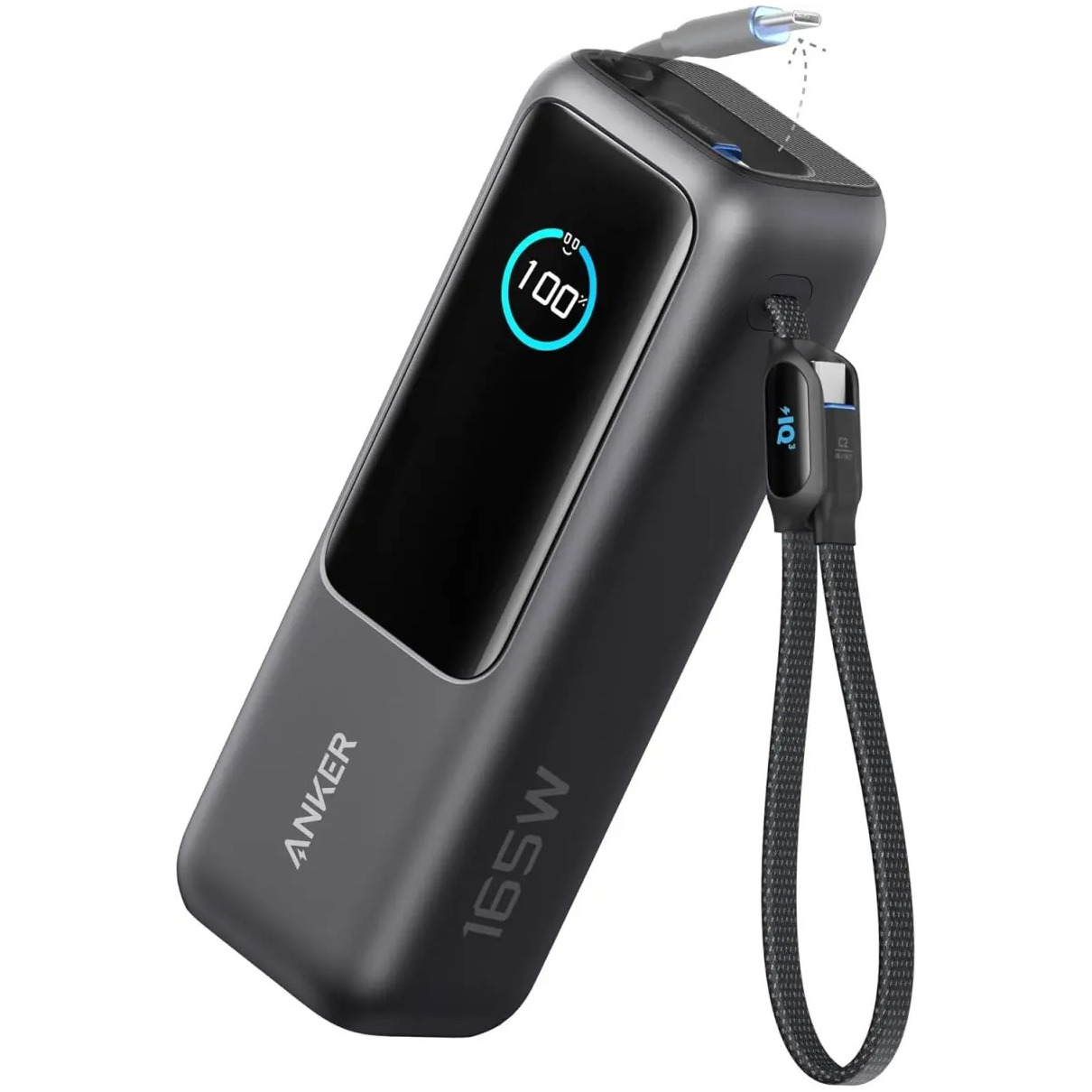 Anker Power Bank (25K 165W Built-In USB-C and Retractable Cable) Powerbank