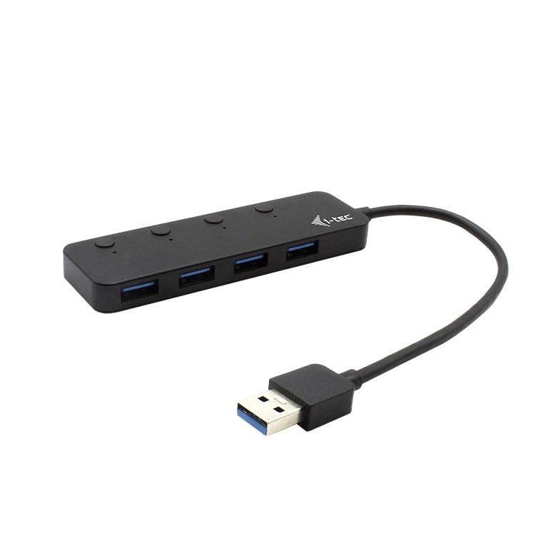 i-tec 4 poorts USB hub + On/Off switch