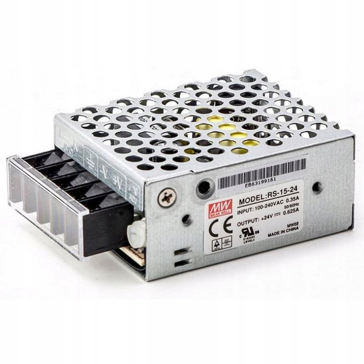 Mean Well RS-15-24 Schakelnetvoedingsmodule 24 V/DC 0.625 A 15 W