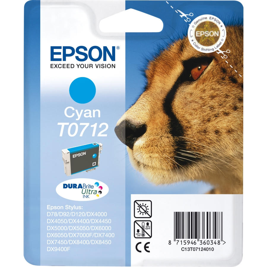 Epson T0712 cyaan