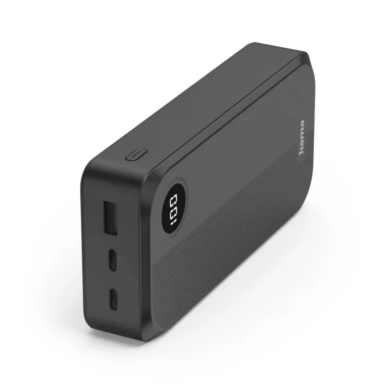 Hama Power Pack 20.000mAh 3 Uitgangen: 2X USB-C 1X USB-A Powerbank Zwart