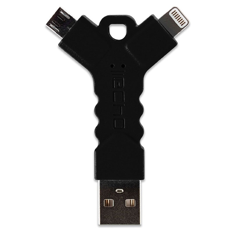 Echo Connect Key Lightning en Micro-USB zwart