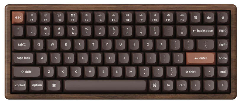 Keychron K2 HE All wood edition bruin