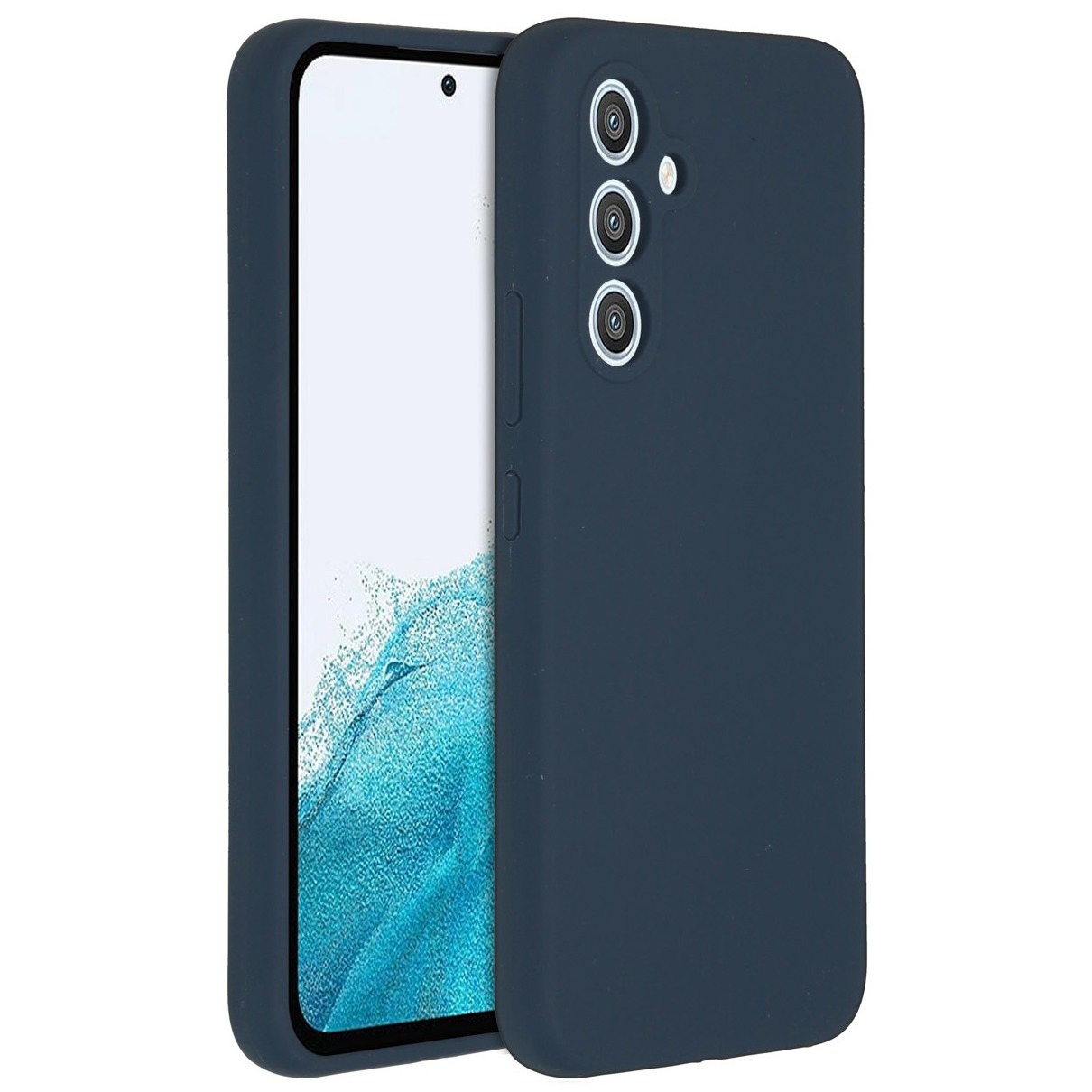 Accezz Liquid Silicone Backcover Samsung Galaxy A54 (5G) Telefoonhoesje Blauw
