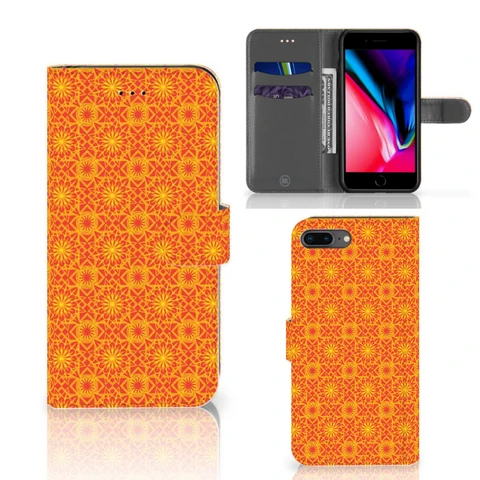 Apple iPhone 7 Plus | 8 Plus | Telefoon Hoesje | Batik Oranje