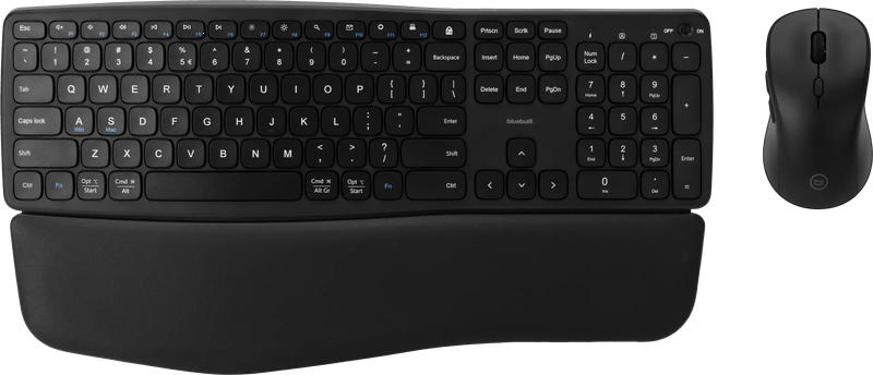 BlueBuilt Draadloze USB Toetsenbord en Muis Set QWERTY