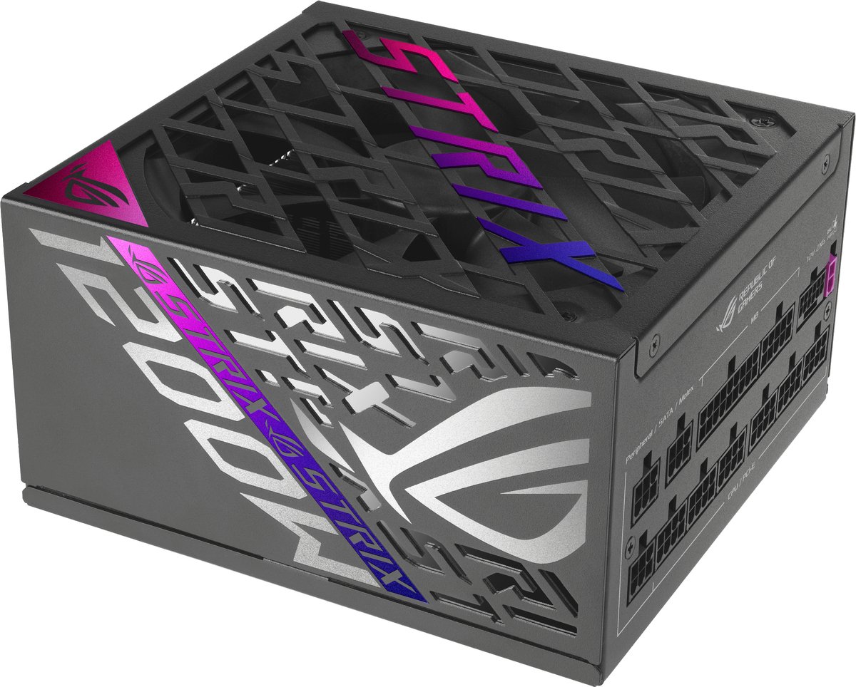 ASUS ROG STRIX 1200P GAMING-E - PSU 1200W - Zwart/meerkleurig