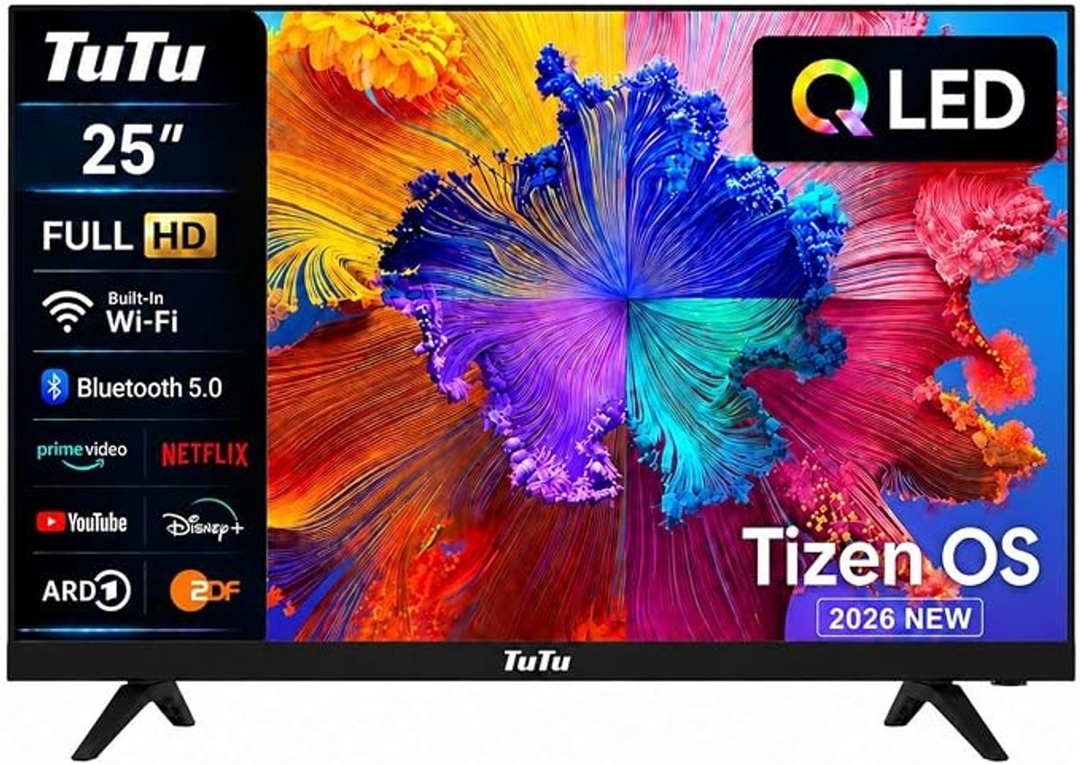 TUTU Smart TV 25 inch - Full HD QLED - TU25Q1FQ-T8