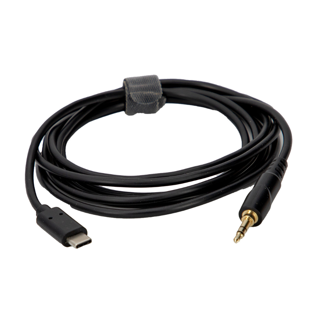 Hilec USB-C naar 3,5mm mini-jack male kabel 2m